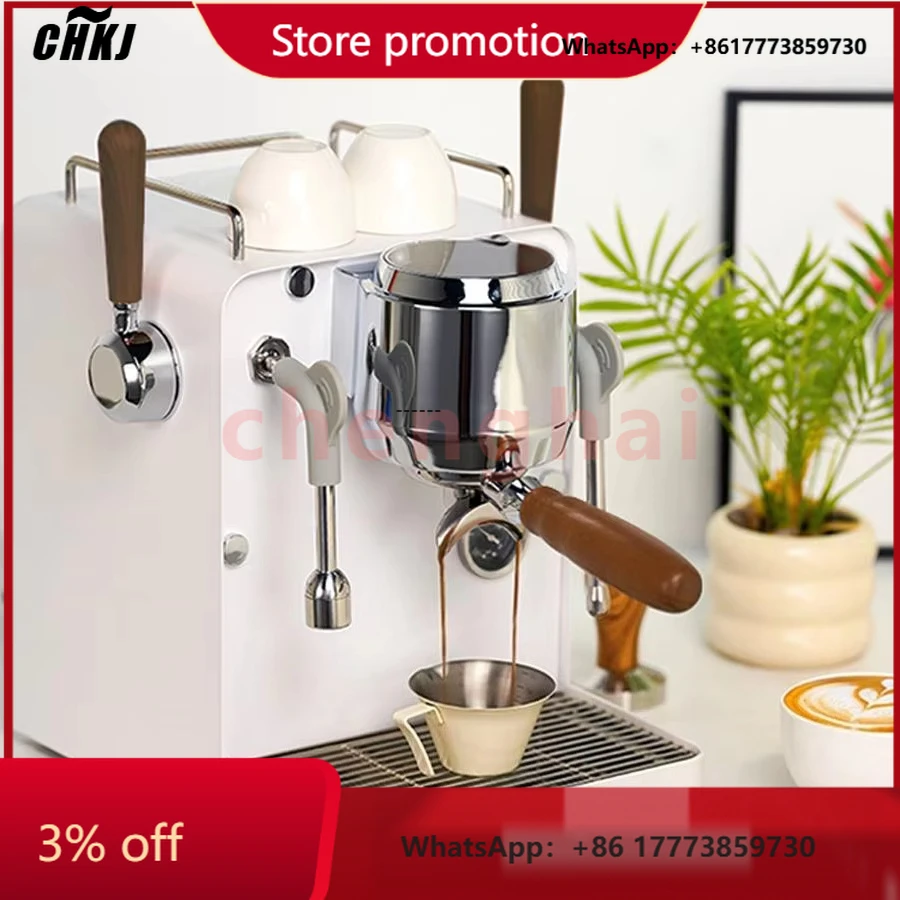 

CHKJ-2025NEWSmall Stainless Steel Espresso Coffee Machine Semi-Automatic for Home Office Electric Power Source Concentrated Appl
