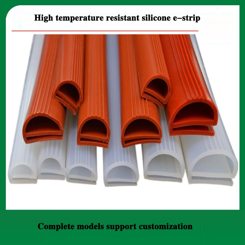 Silicone E-type Steaming Cabinet Oven High Temperature Resistant and Wear-Resistant Sealing Strip Sealing Strip Card Strip