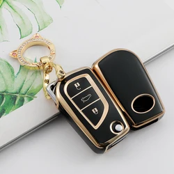 2 3 4 Buttons Car Key Cover Case For Toyota RAV4 Auris Corolla Avensis Verso Yaris Aygo Scion TC IM 2015 -2023 Camry Accessories