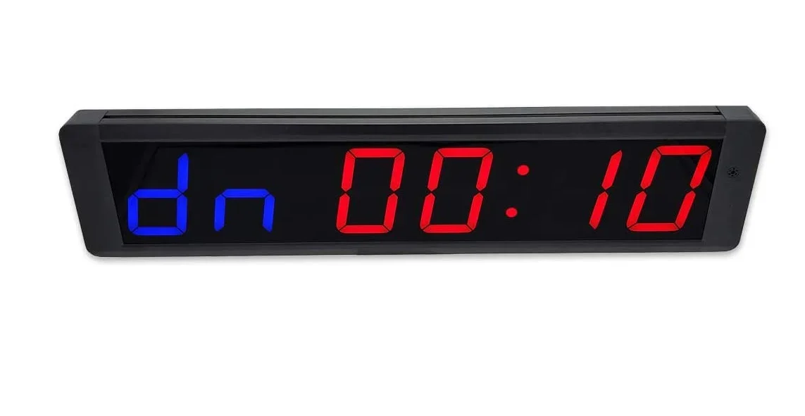 ساعة توقيت للعد التنازلي في الأماكن المغلقة، ساعة توقيت LED، مؤقت كبير، تكرار اللياقة البدنية