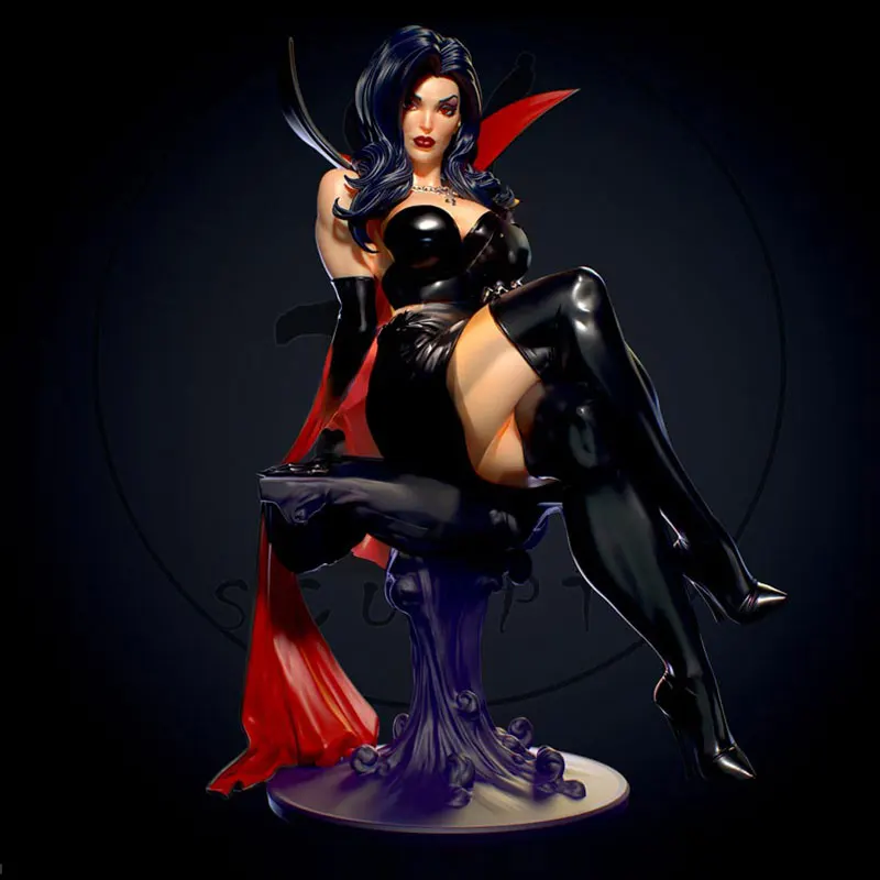 unpainted resin model kit dark queen figura escultura sem cor rw1362 24 18 01