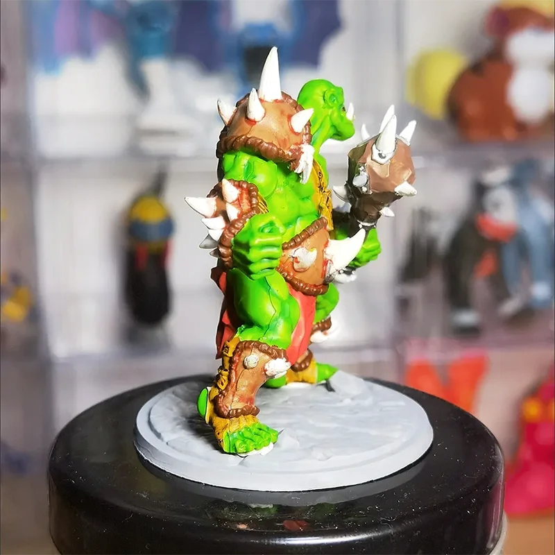 45mm Bad Stick Orc Warrior Resin Soldier DIY Assemble and Paint Yourself Miniature Model Decoration Crafts Funny Stuff