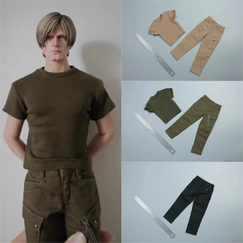 متوفر في المخزون 1/6 مقياس القتال تي شيرت السراويل السراويل العسكرية الجندي الملابس نموذج ل 12 ''عمل أرقام الجسم التبعي #1