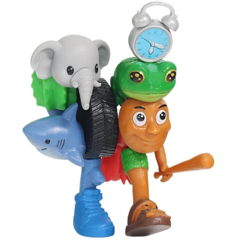 Tralalero Tralala Italian Brainrot Figur Tung Tung Sahur Ornament Monster Fusion Edition Anime Action Figure Cartoon Toy