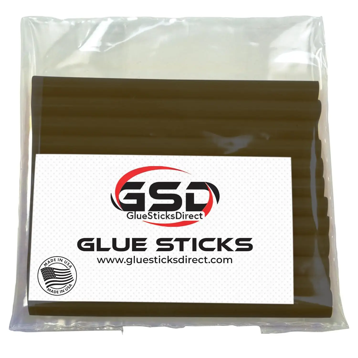 

24-Pack Dark Chocolate Faux Wax Glue Sticks for Glue Gun, 4-Inch, Made in USA