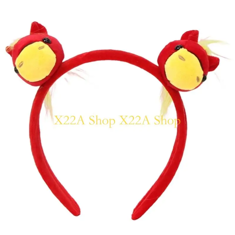 Unique Traditional Zodiacal Hairband Costume Props Horse Hairhoop for New Year Gathering