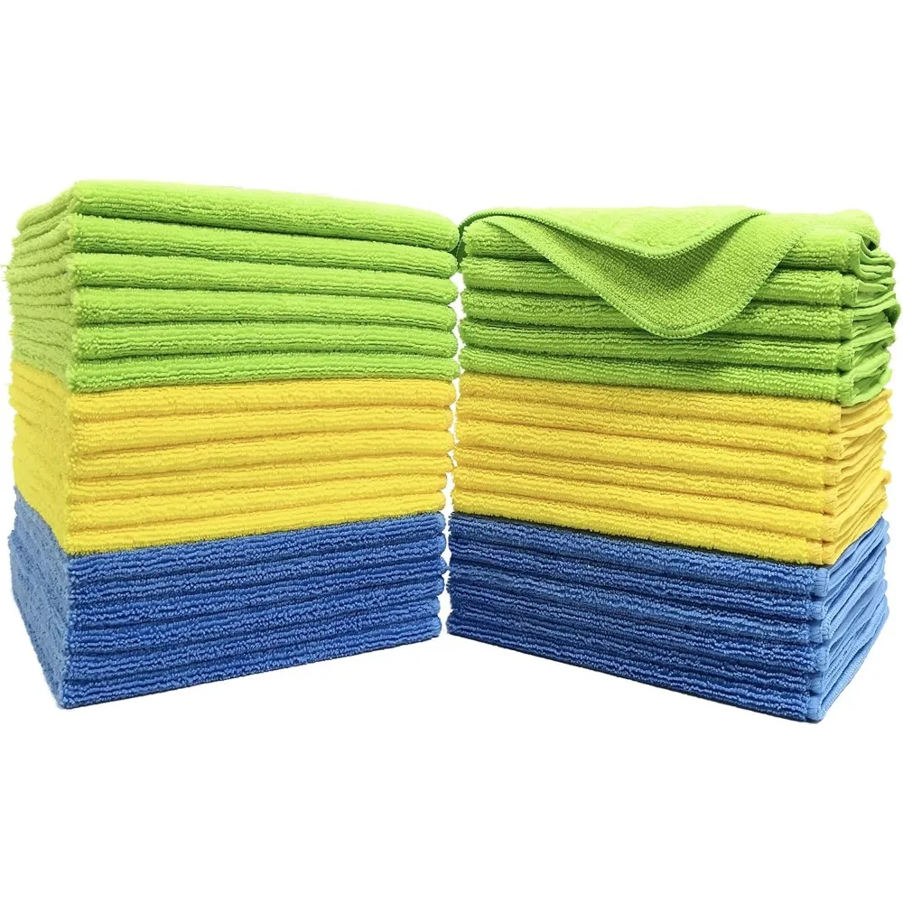 

Набор из 36 салфеток из микрофибры 16x16 дюймов, синие, зеленые, желтые