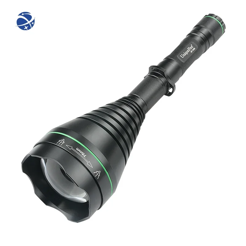 

1508 75mm lens focusable head long range flashlight for hunting