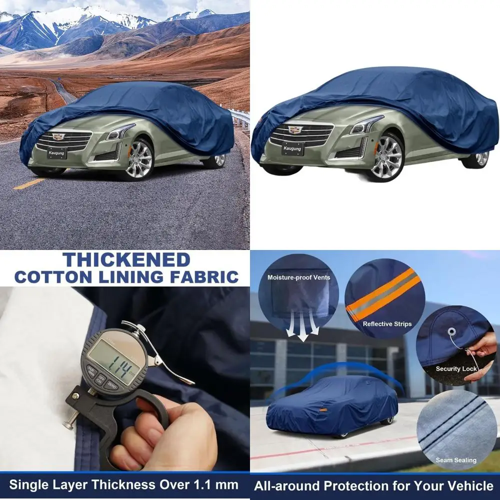 

Индивидуальный прочный чехол для автомобиля CTS и CTS-V (2002-2025), водонепроницаемая защита от непогоды, противоугонный замок, доставка из США, 3-