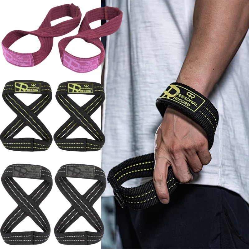 Figure 8 Lifting Straps Deadlift Wrist Wraps Weight Lifting Deadlifting Workout Straps for Power Lifter Weightlifting Gym Strap