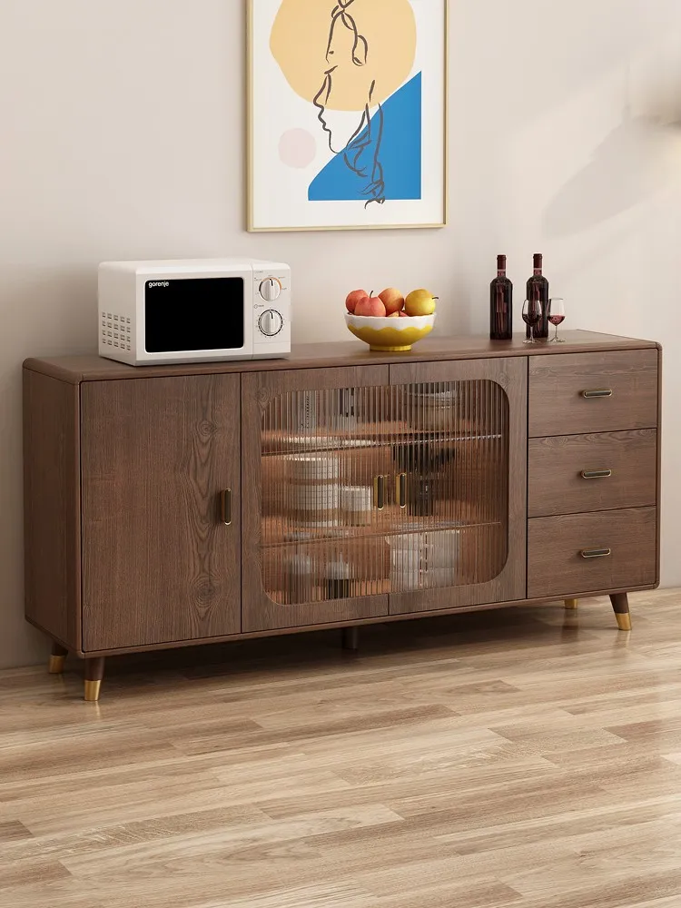 

Solid wood sideboard lockers Modern minimalist Chinese wine cabinets wall tea cabinets home kitchen cupboards lockers