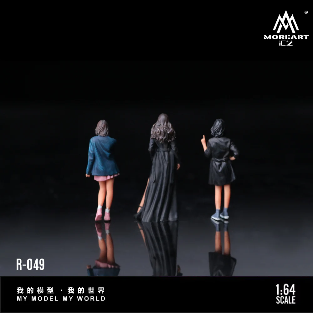 더 많은 예술 1:64 윈드브레이커 인형 세트, 선물 및 디스플레이 및 컬렉션을 위한 수지 장식 그림 모델