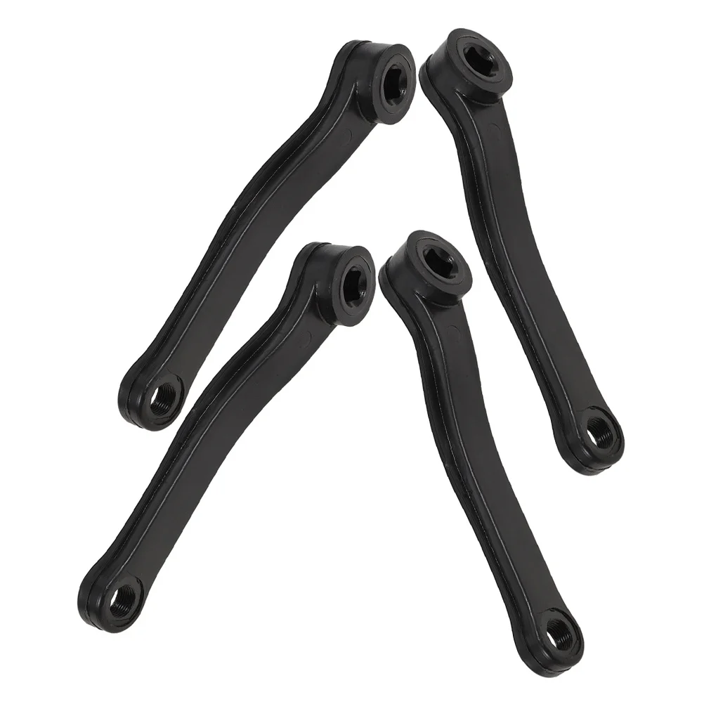 

4Pcs Bike Crank Set Left Crank Arm for Various Bicycles Including Road Fixed Gear Smooth Riding Precision Engineered Black