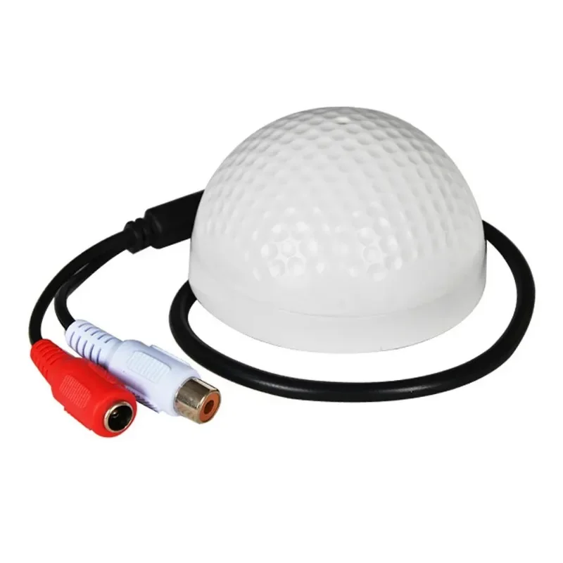 Moniteur audio demi-boule pour surveillance CCTV, caméra de sécurité, son MIC 514-up, microphone audio, 1PC