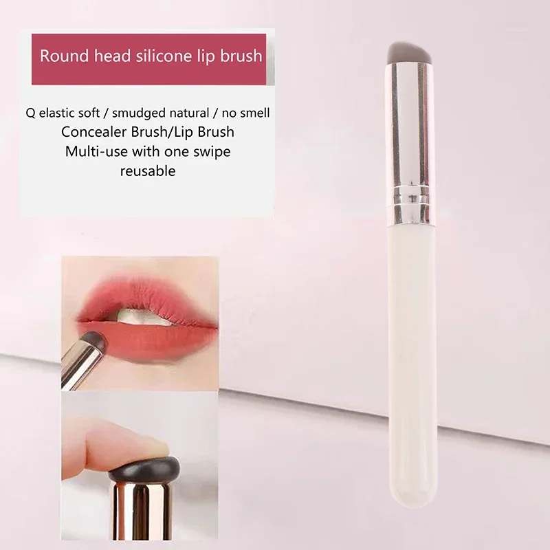 

New pat glue smudge pen lipstick silicone brush Silicone lip brush Professional nail pat brush tool