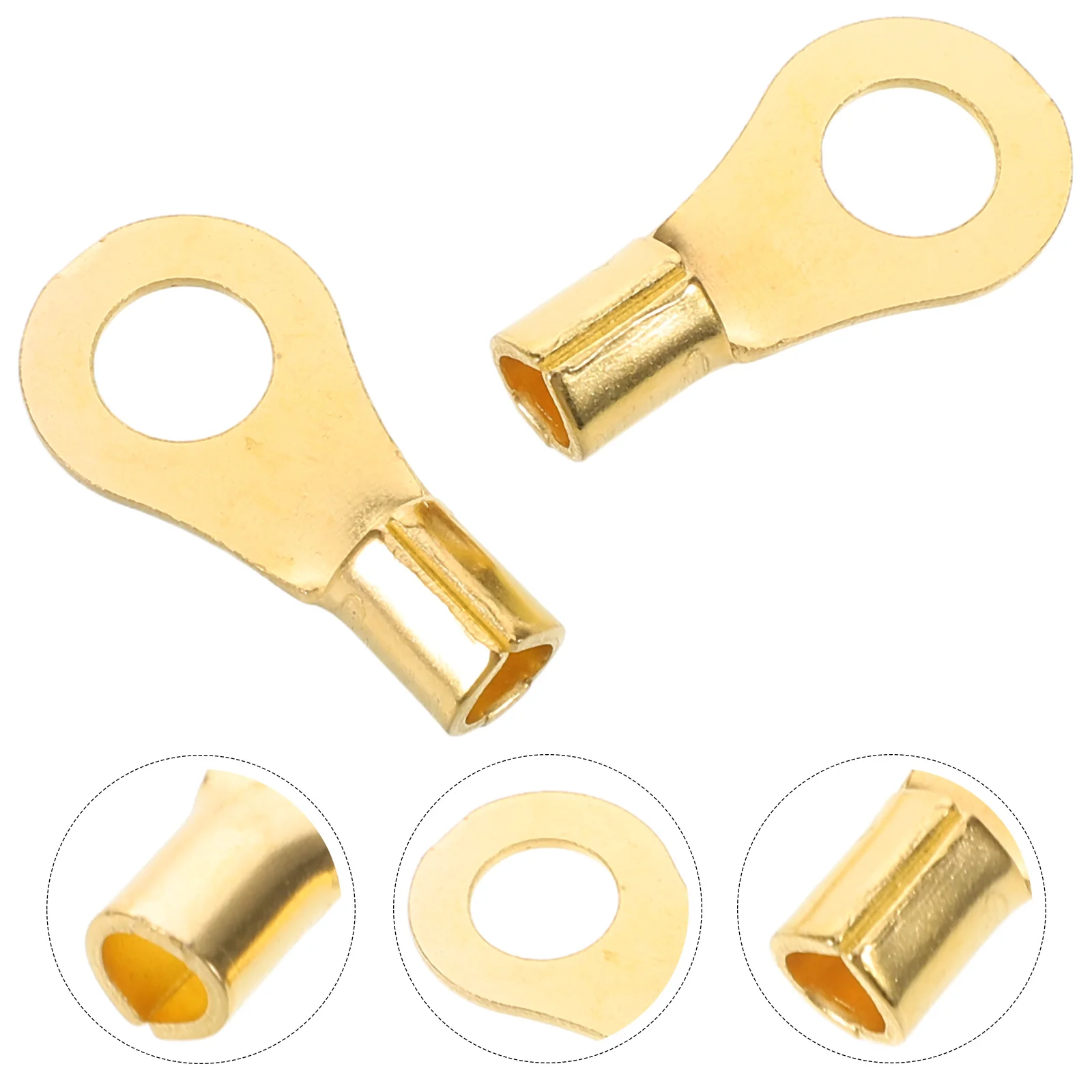 10Pcs Car Audio Wire Terminals Aluminium Copper Easy Install Stable Connection Speaker Wire Connector Electrical Terminal Kit