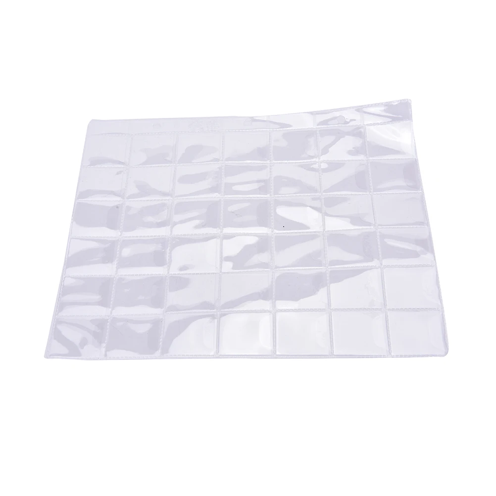 Portamonete in plastica trasparente con 42 tasche