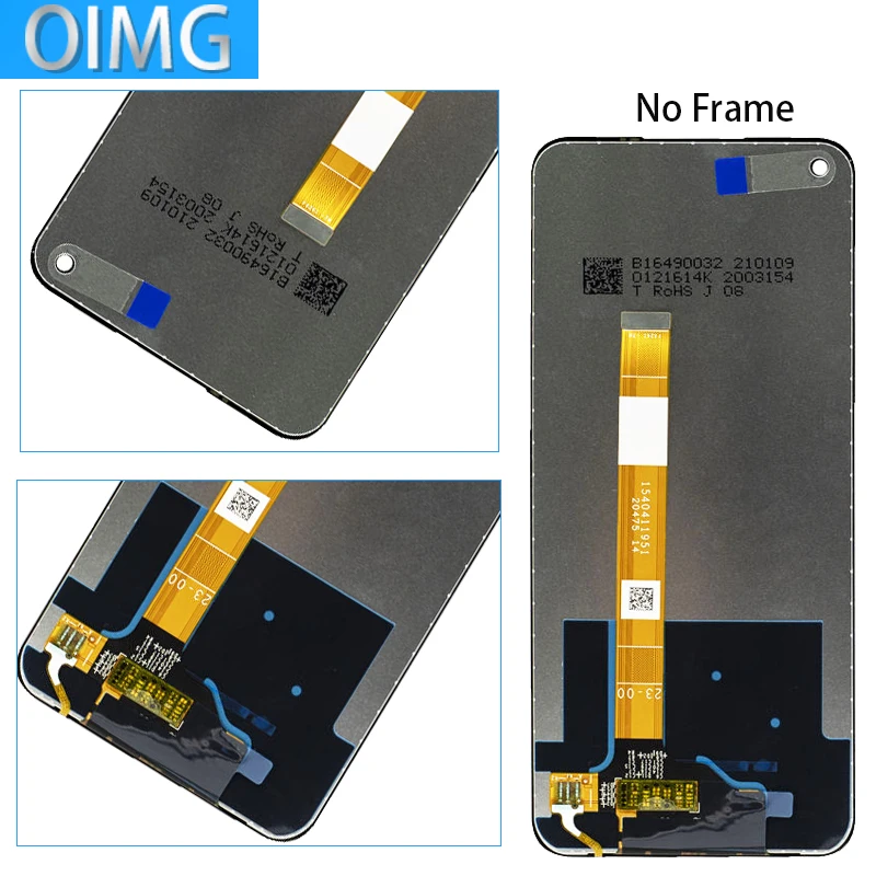 6.5\'\' For Oppo A93 5G Original LCD Display With Frame Screen Touch Panel Digitizer Replacement Parts PCGM00 PEHM00