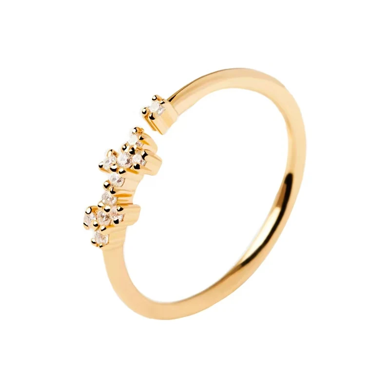 

Self Discipline Prince Gold Ring Spanish PD925 Sterling Silver Fashion Jewelry Rings For Mother Make Up New Party Gift