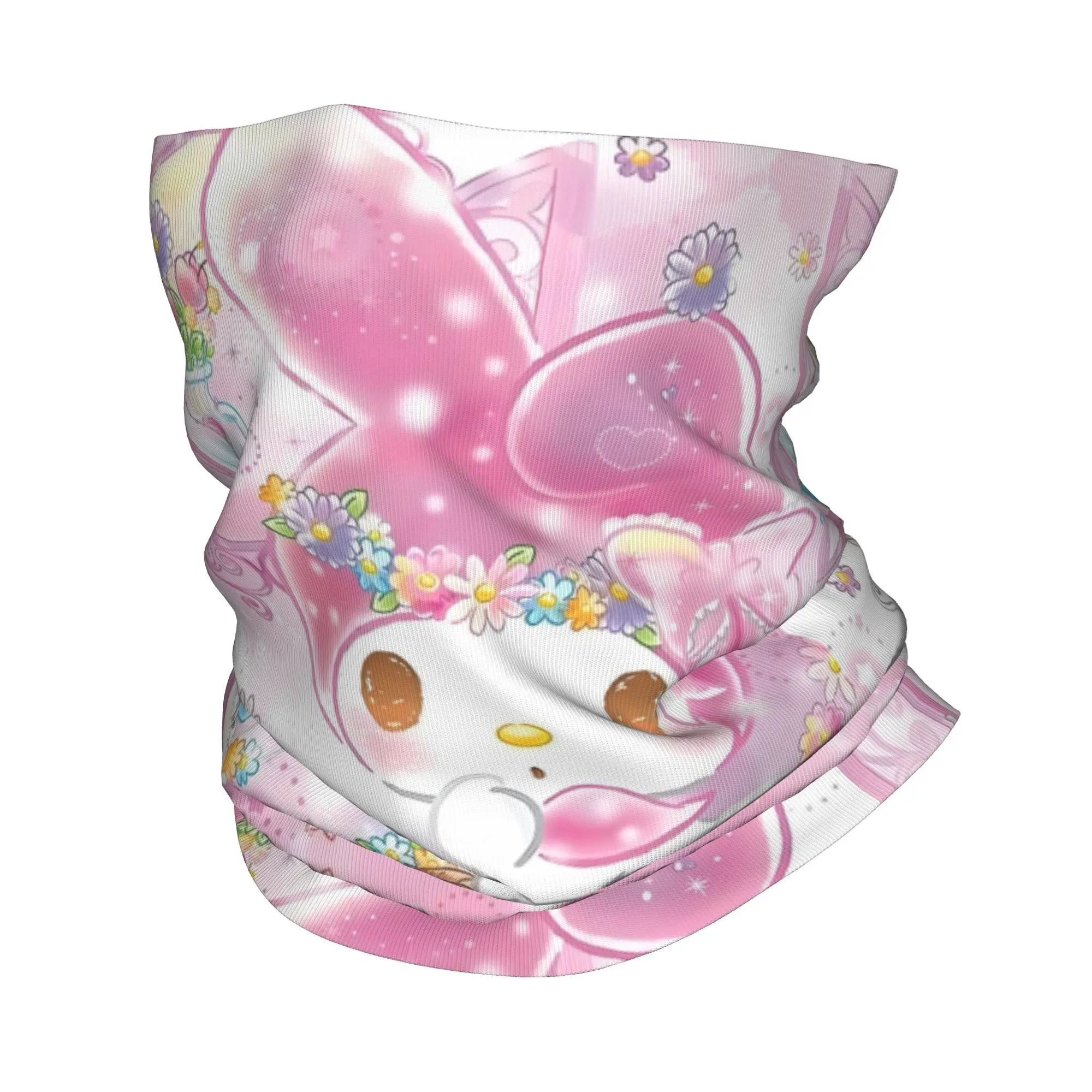 

Custom Melody Cartoon Movie Bandana Neck Warmer Men Women Winter Hiking Ski Scarf Gaiter Kawaii Design Face Cover