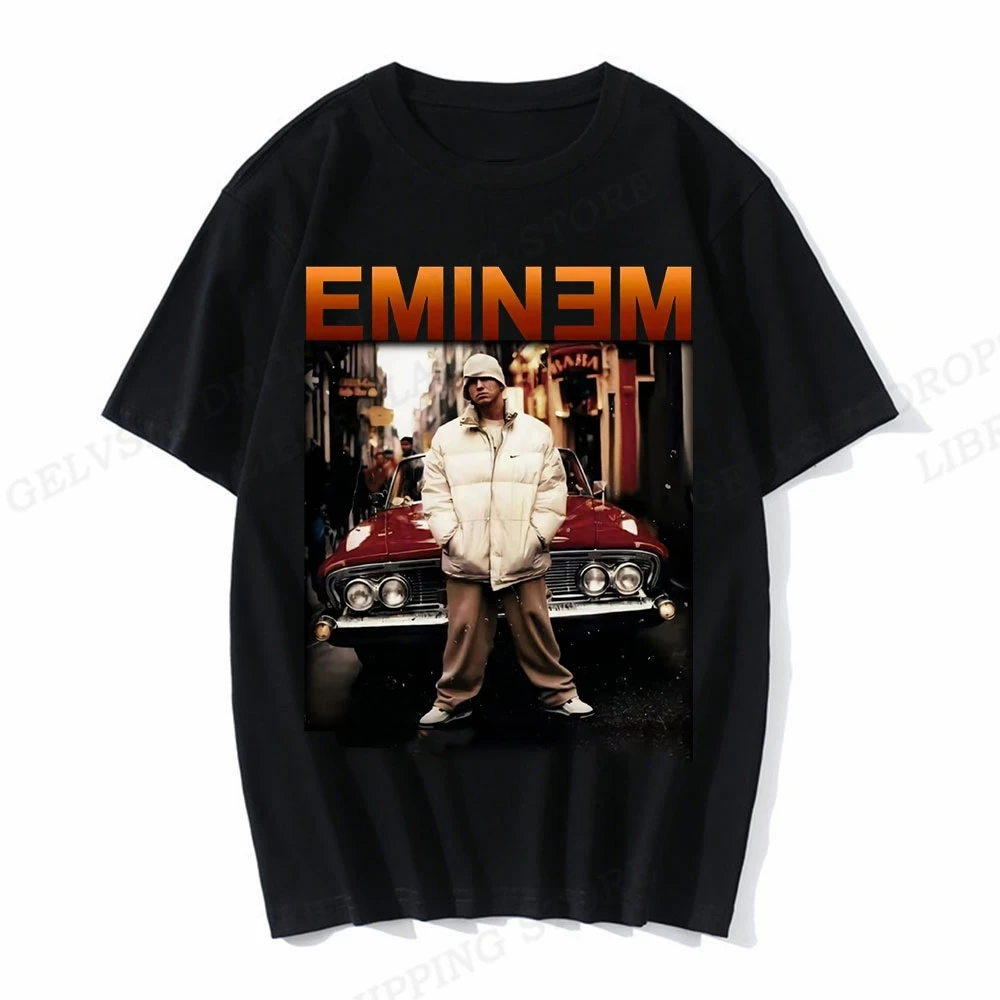 Eminem T Shirt T-shirt Men's and Women's Cotton T-shirt Comfortable Street Top Fashion Harajuku T-shirt Clothing Rapper Camiseta