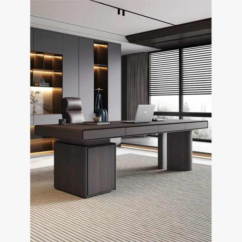 مكتب إيطالي بسيط من الخشب الصلب مصباح منزلي للكبار فاخر لغرفة المعيشة وغرفة المعيشة والكهرباء المكتبية #1