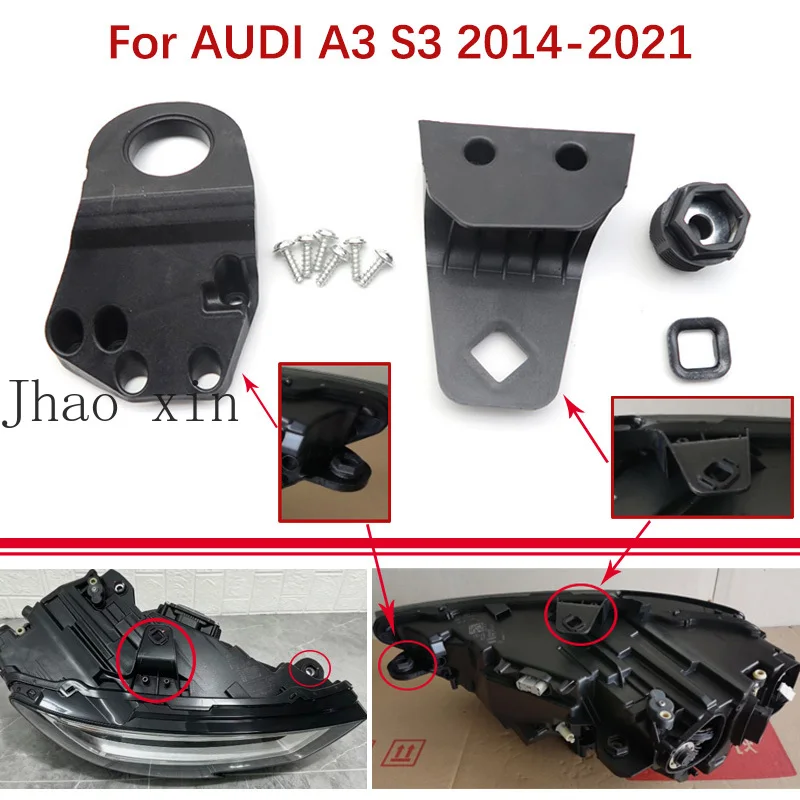 8V0998121 8V0998122 For Audi A3 S3 8V MK3 2014-2021 8V7 8VE Limousine Car Headlights Repair Kit Mounting Bracket Lamp Base Claws