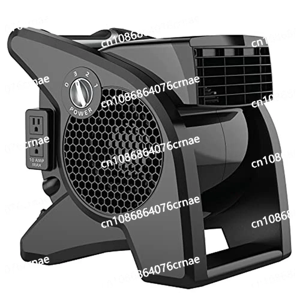 High Velocity Pivoting Blower Fans with 2 AC Outlets & Circuit Breaker 375 CFM 3 Speeds Black Cooling Ventilating Drying