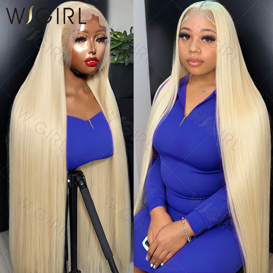 Ready To Wear 220% Blonde 40 42 Inch 613 Bone Straight 13x4 13x6 HD Lace Front Human Hair Wig Brazilian 5x5 Lace Frontal Wigs