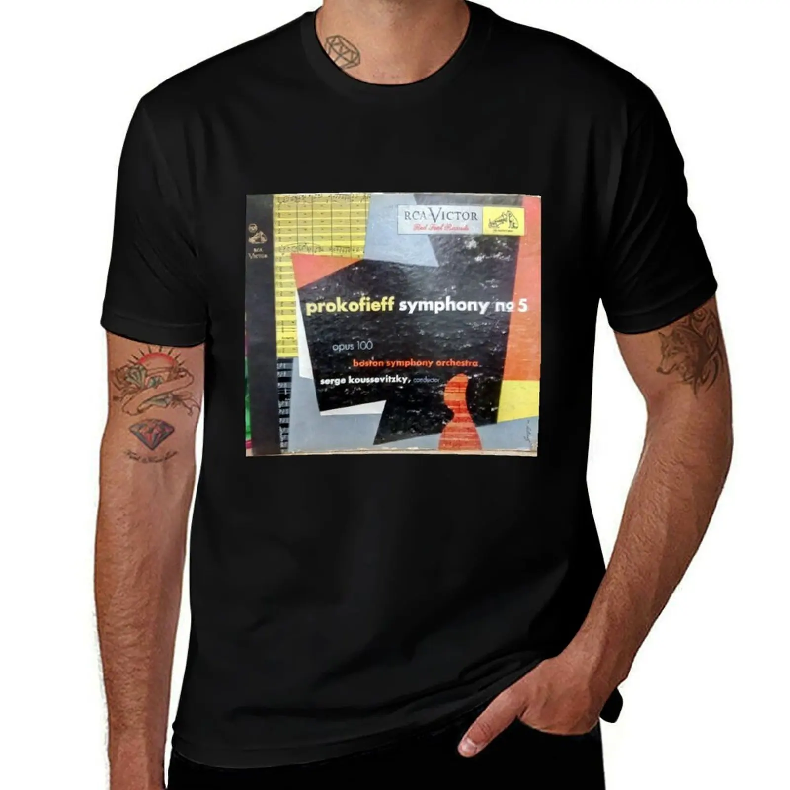 Serge Koussevitzky, Boston Symphony Orchestra ?– Prokofieff Symphony No. 5 Opus 100 , 78 rpm album, 50's T-Shirt