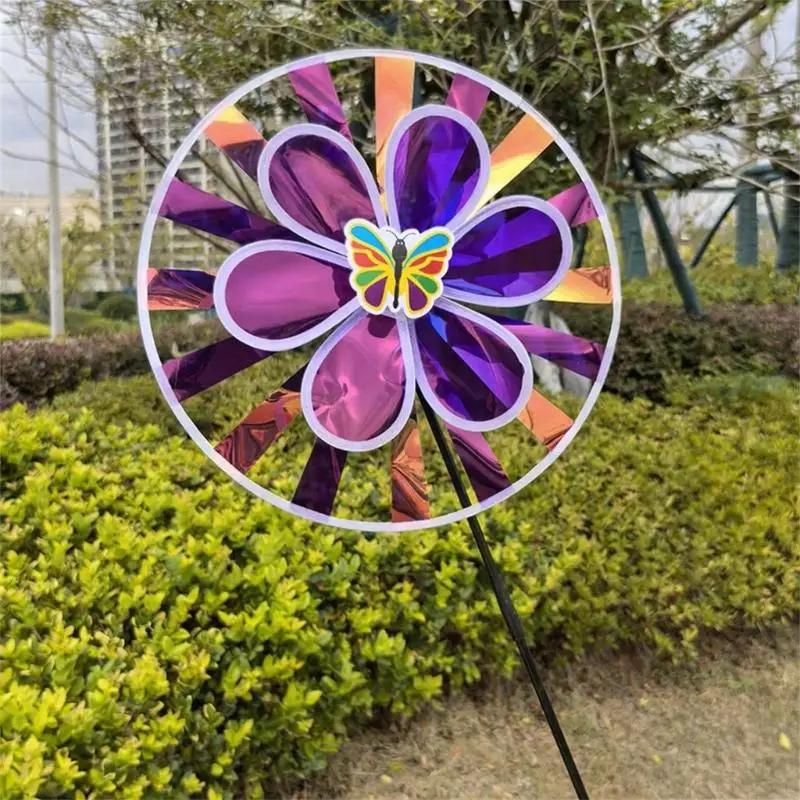 2PCS Rotierende Wind Spinner Spielzeug Schimmernde Windrad Spielzeug Für Party Dekore
