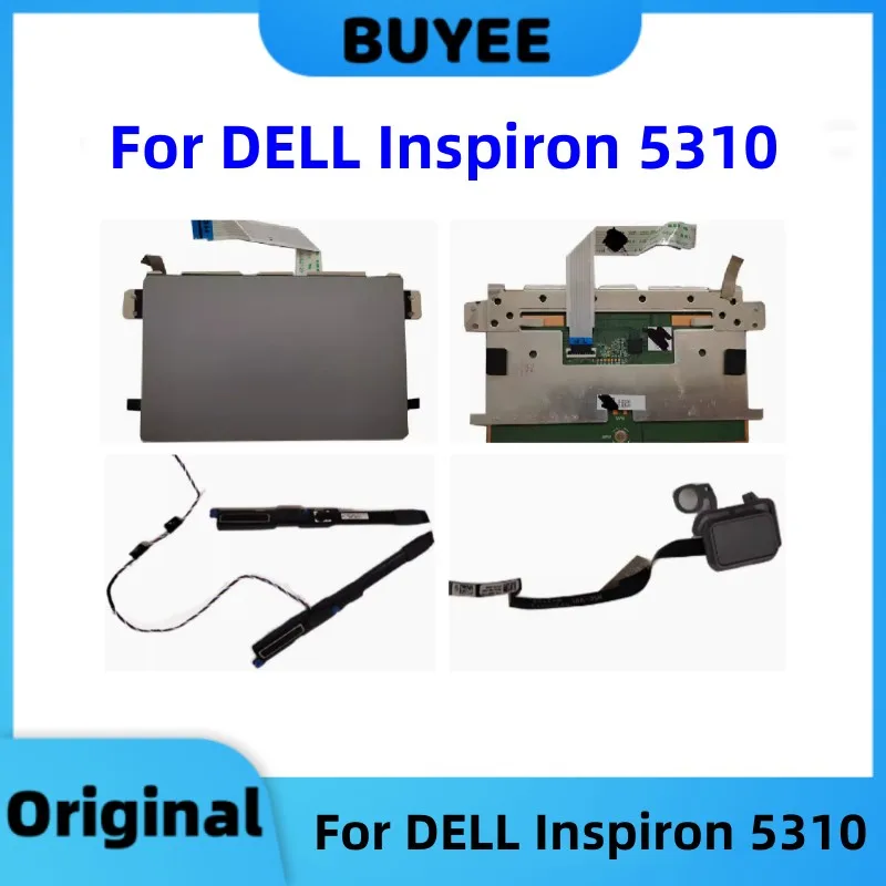 Original For DELL Inspiron 5310 Touchpad Trackpad Silver Pink Loudspeaker Speaker Power Button Touch ID ON/OFF Button