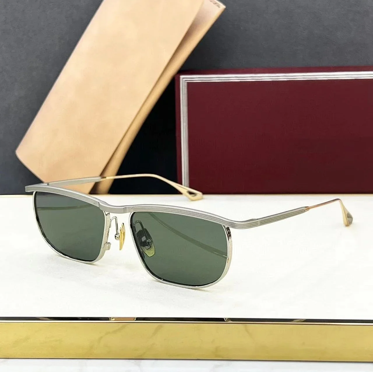 

Оригинальные дизайнерские солнцезащитные очки ручной работы с круглой оправой, классические стильные очки JACQ JMM Premium Metal MELVILL