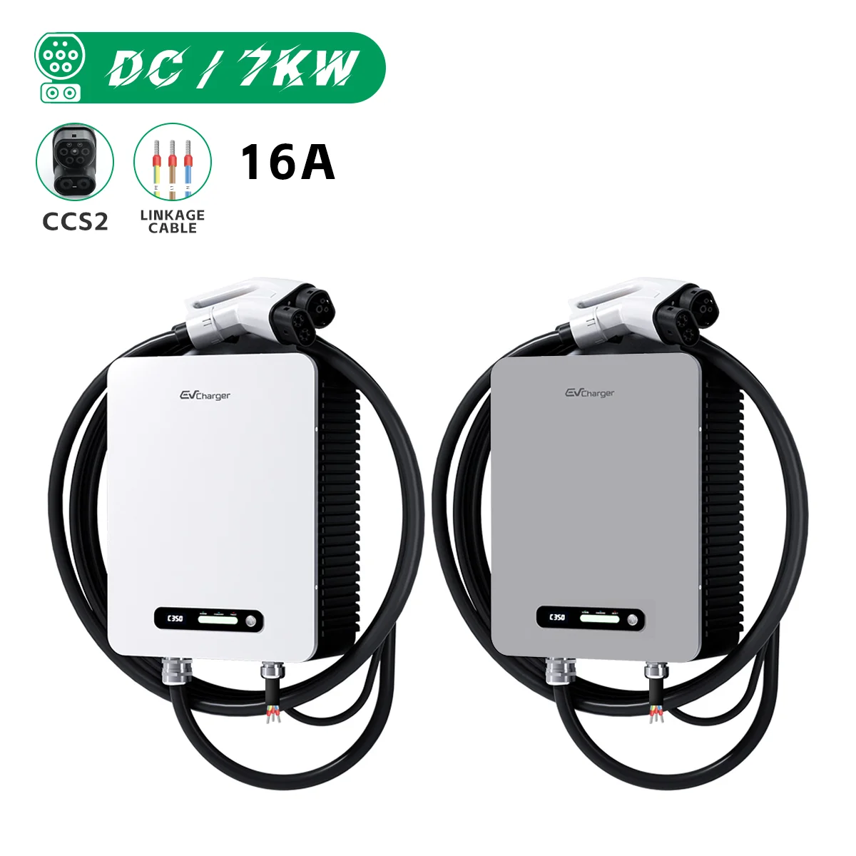 2026 Best-Selling 7kw CCS2 Standard Residential Fast DC EV Charger 16A Wallbox 4.3\