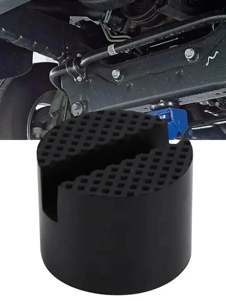 Coussinet de Support universel en caoutchouc, 1 pièce, Durable, résistant à l'usure, cadre fendu pour voiture, Rail, adaptateur de prise de sol, coussinet de levage en caoutchouc