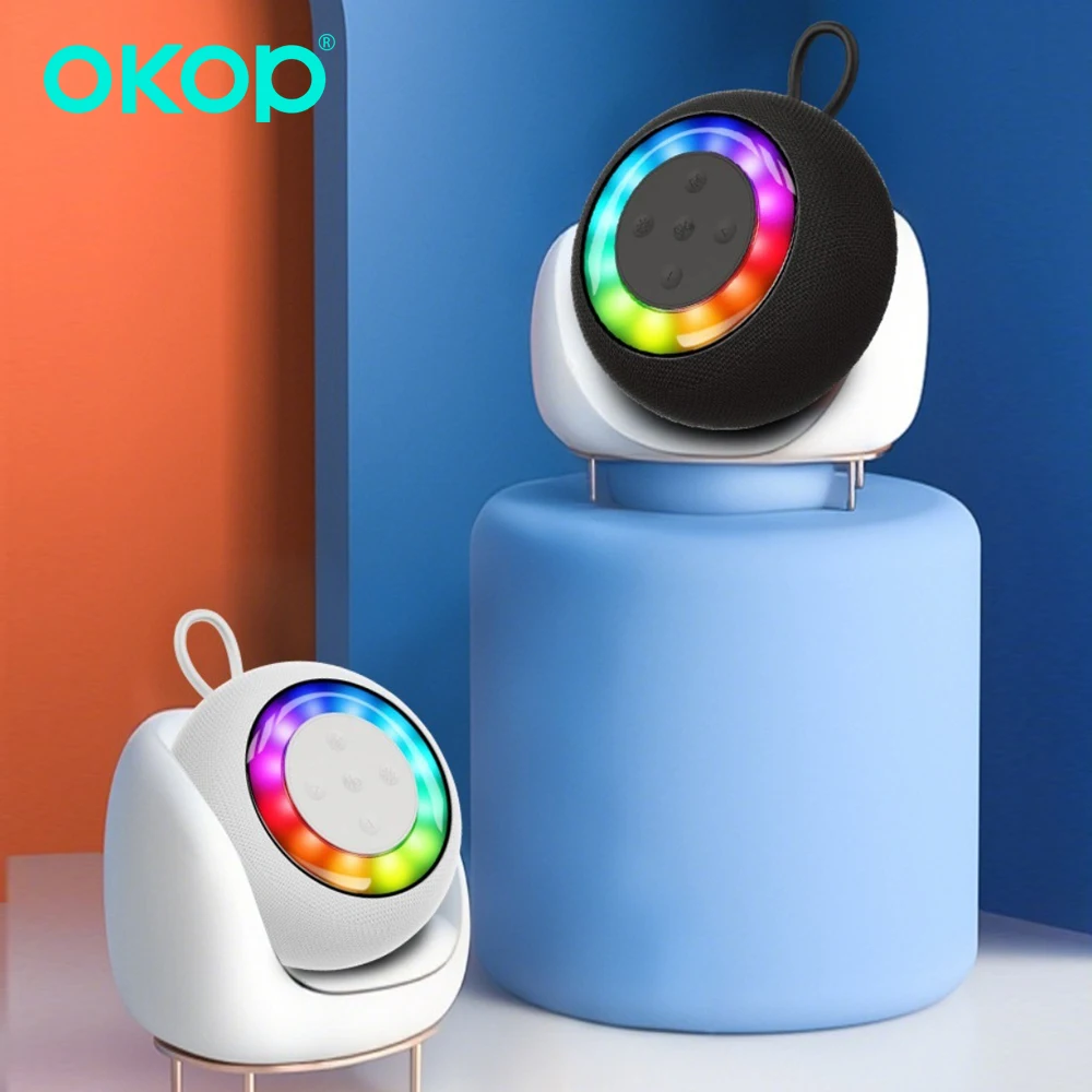 

OKOP AI Bluetooth Speaker Portable Outdoor Small Desktop RGB Ambient Light Waterproof with Long Battery Life