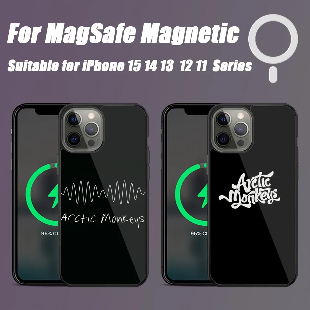 Arctic Monkeys Band Phone Case For iPhone 15 14 13 12 11 Pro Max Plus Phone Magnetic for Macsafe Cases Cover