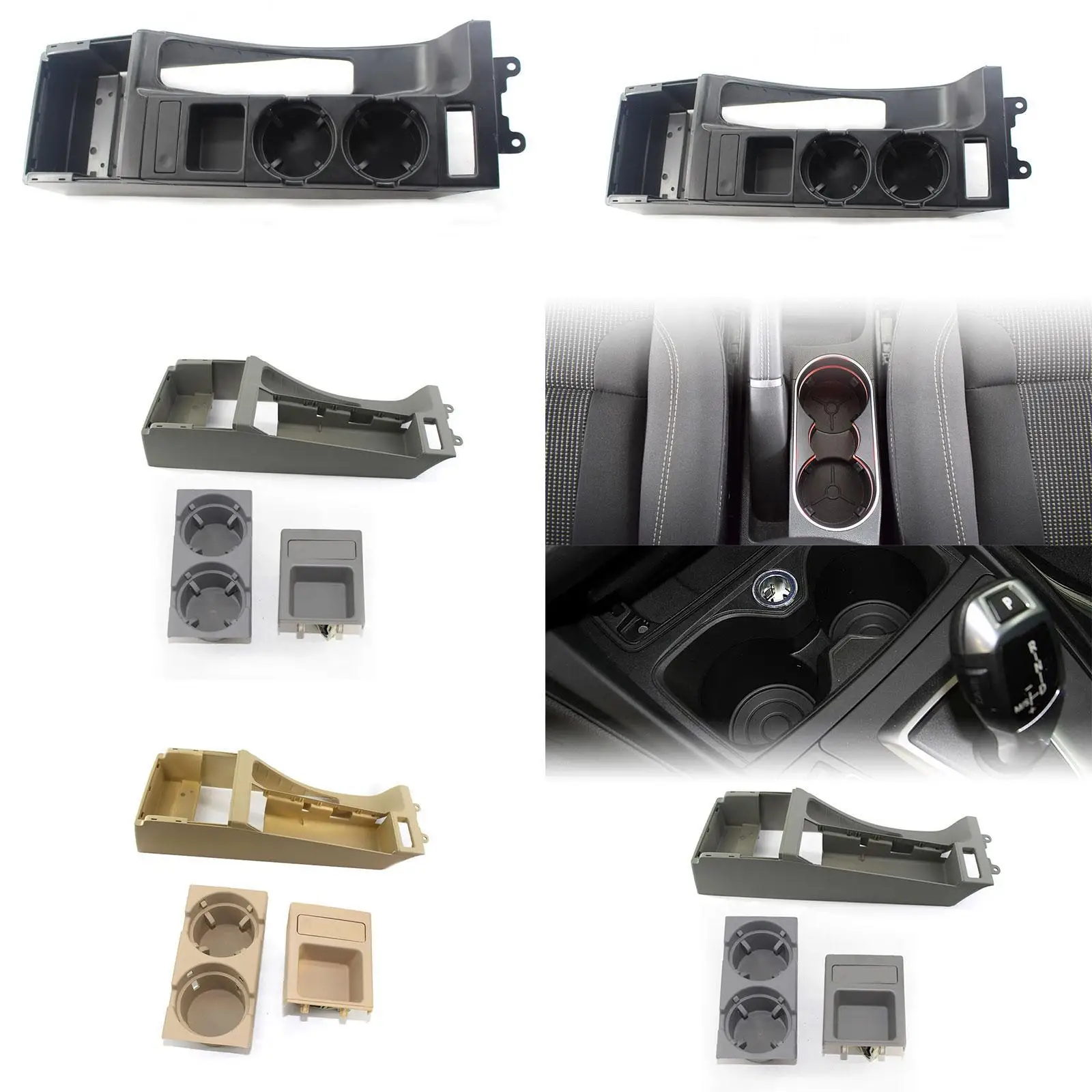 

Center Console Trim Base Professional Sturdy Center Console Cup Holder Direct Replacement Auto Accessories for 328i 330i