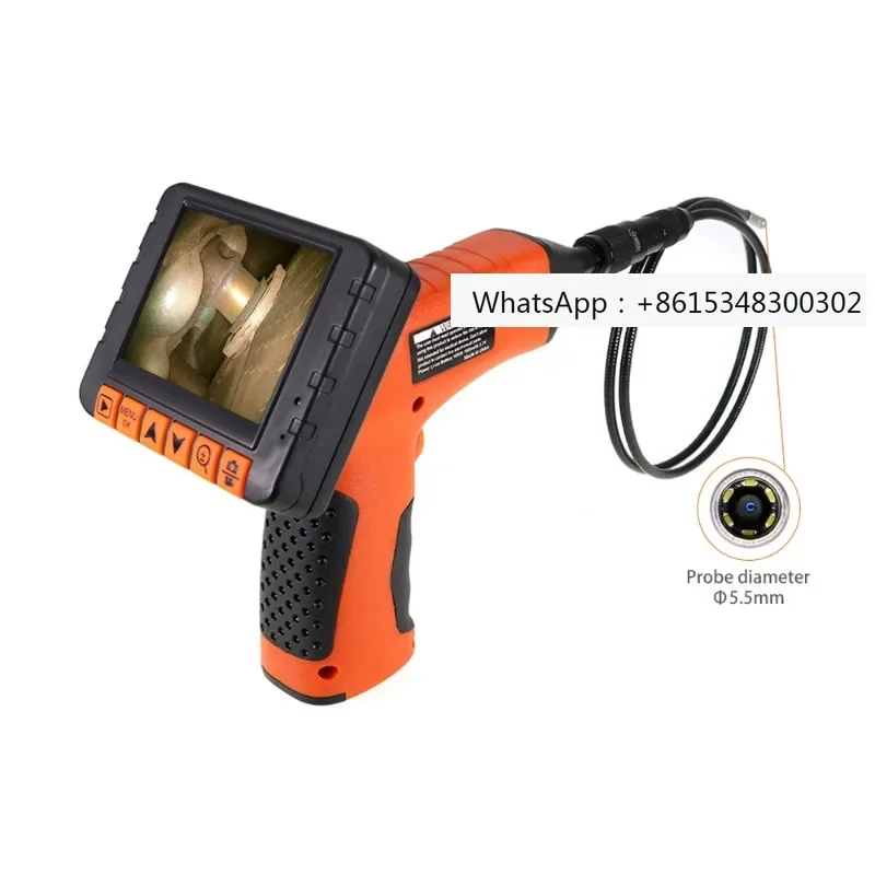 Industrial pipe camera with detachable screen video borehole snake camera electric inspection tools car engine check borescope