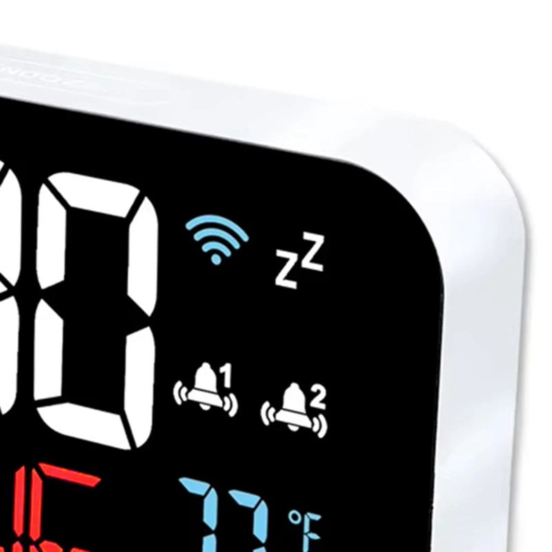 NEW Tuya WiFi Clock Calendar Intelligent Thermometer Hygrometer with Digital LED Display Support WIFI