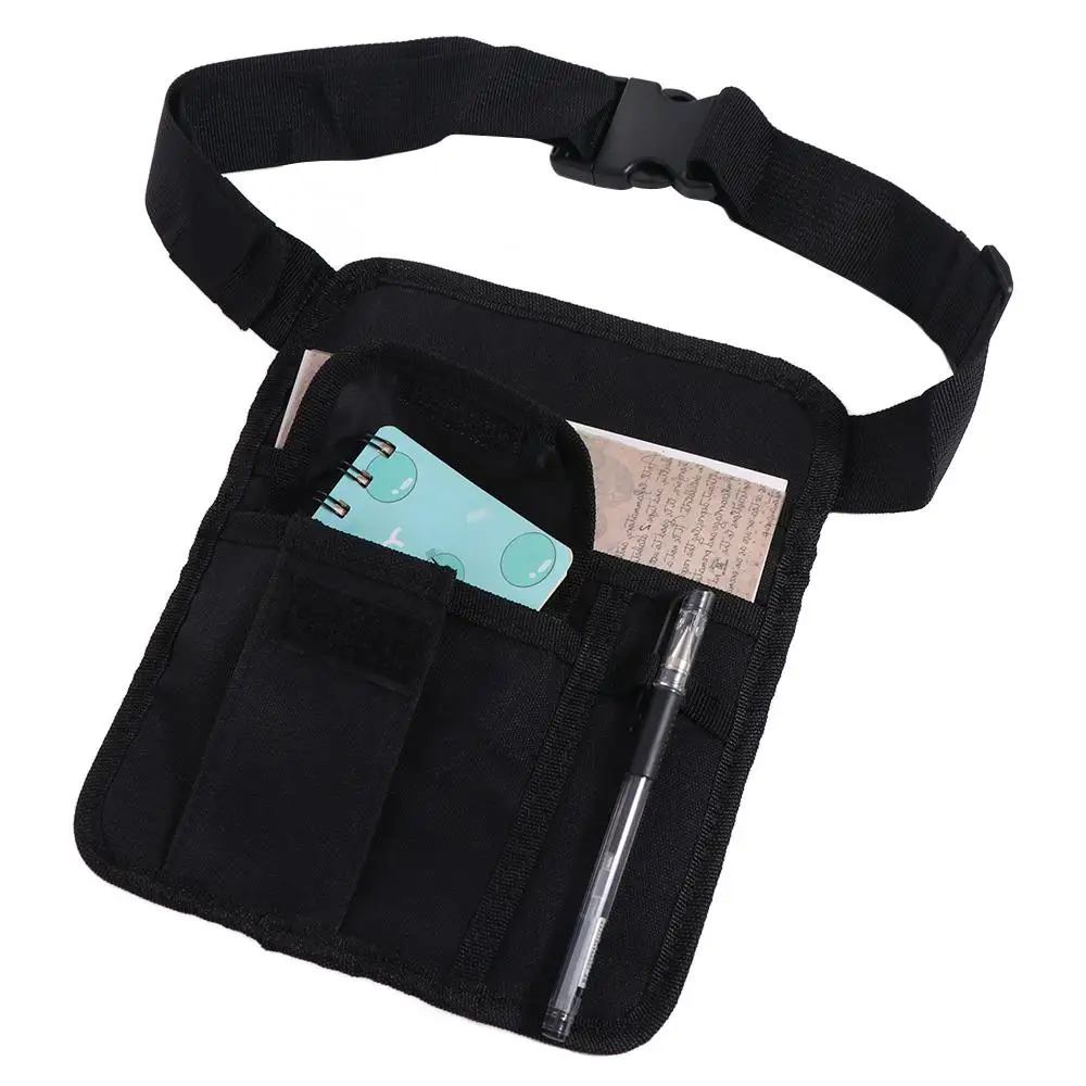 with Adjustable Belt Waiter Waist Money Pouch Bag Canvas Multiple pockets Restaurant Apron Bag Lightweight Check Holder