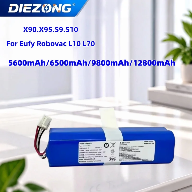 14.8V 9800mAh Battery Pack for Qihoo 360 S9 Robotic Vacuum Cleaner Spare Parts Accessories Replacement Batteries