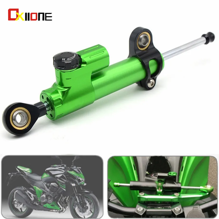 

Motorcycles Steering Stabilizer Damper For kawasaki Ninja 250 250R 300 400 500 600 1000 ABS/R ZX6R ZX10R ZX12R ZX14R ZX6RR H2R