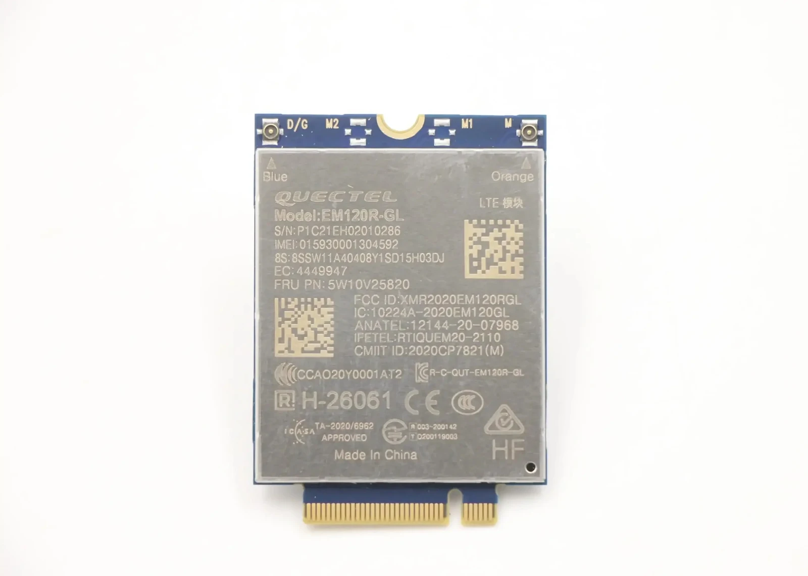 EM120R-GL CAT12 Network Card for Thinkpad T14 T15 P15s T14s L14 L15 X13 Gen 2