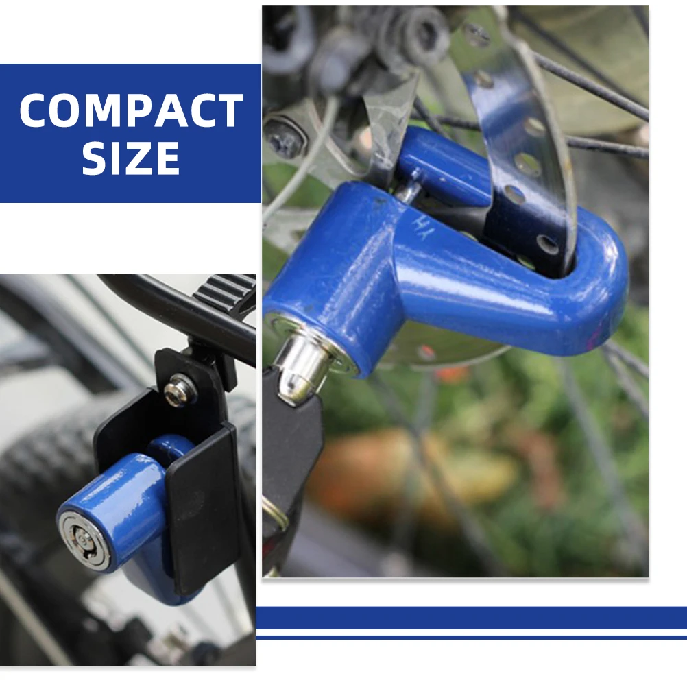 

2 Pcs Mini Disc Brake Lock for Scooter Motorcycle Alarm Cable Locks Motorbike Front