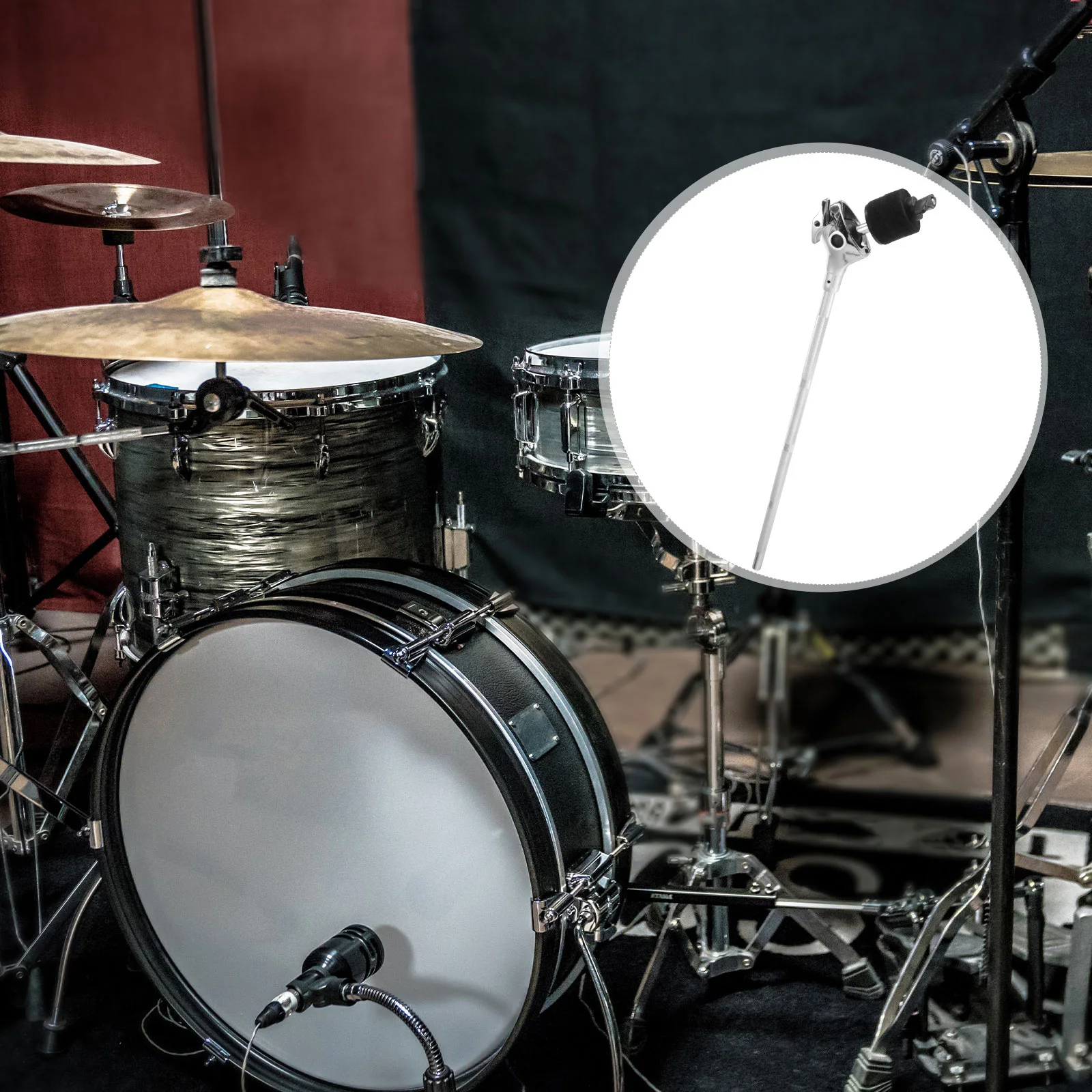

Rotating Head Drum Accessories Cymbal Stand Boom Cymbals Arm Clamp Short Mount Alloy Extension