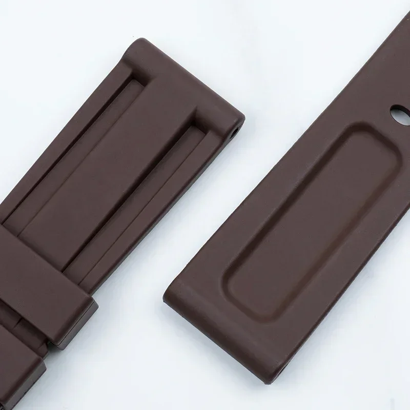 جديد لينة فلوروروبر لينة FKM ساعة مطاطية الفرقة ل بانيراي حزام اكسسوارات ل PAM111/441 الساعات 22 مللي متر 24 مللي متر مع المشبك