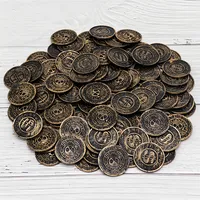 20/50/100pcs Retro Pirate Coin Party Supplies Gift Kids Favor Birthday Toys Halloween Decor Fake Treasure Plastic Game Coin