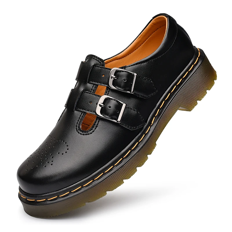 

Fashion Shoes for Women Comfortable Casual Sneakers Elegant Footwear British Style Mary Janes Leather Low-Top Women's Shoes