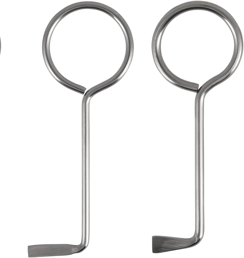 Universal L-Shape Lock Pick Tool Professional Door Opening Door Chamber Vigik Universal and Mailbox Key 2pcs Stainless Steel